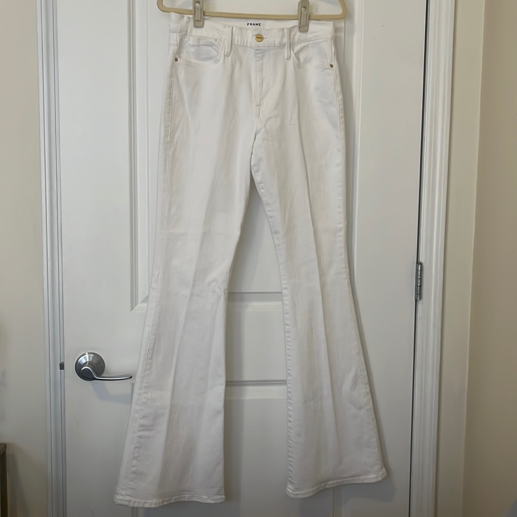 White Flare Jeans - Frame